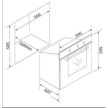 Silverline Sılverlıne BO6502W01 Multi Fonksiyonel Beyaz Ankastre Fırın 3