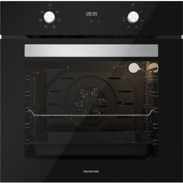 Silverline Siyah Ankastre Set :soho Siyah 60 cm Cam Davlumbaz , CS5335B01 Siyah Ankastre Cam Ocak , B06502B01 Siyah Ankastre Fırın 2