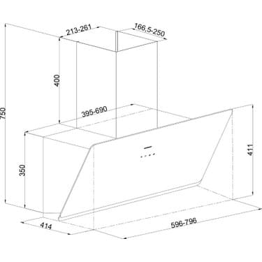 Silverline Sılverlıne Ikili Ankastre Set (Soho 3457 Beyaz 60 cm Davlumbaz A Enerji + CS5343W01 Beyaz Ankastre Döküm Izgaralı Ocak ) 5