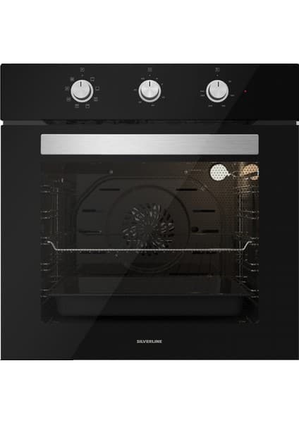 Silverline BO6503B01 S3 Ankastre Fırın Siyah