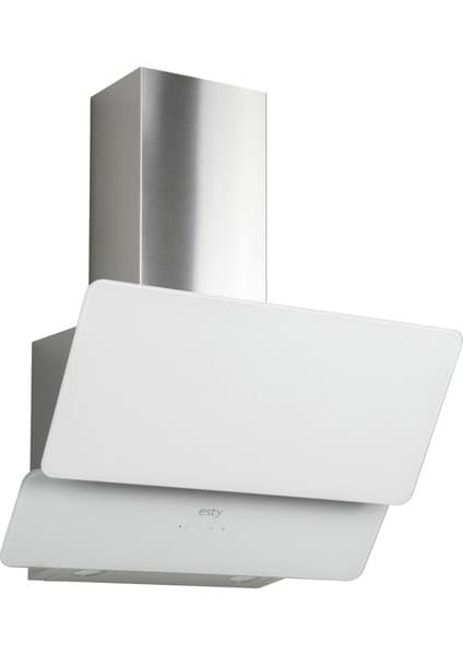 Esty 3471 60CM Dekoratif Camlı Gri Davlumbaz 3