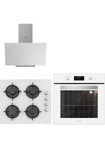 Silverline Sılverlıne Ankastre Set Beyaz (BO6502W02-CS5349W01-3481)