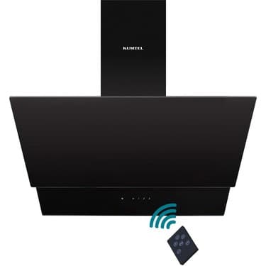 Kumtel Siyah Dokunmatik Cam Davlumbaz DA6-835 2