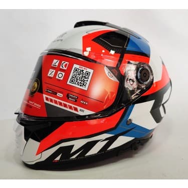 MT Kask Thunder 4sv Valiant A0 Gloss Pearl White - Iç Güneş Vizörlü 2