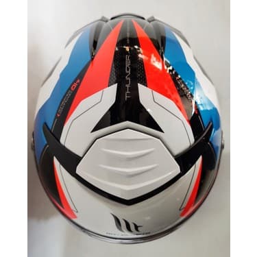 MT Kask Thunder 4sv Valiant A0 Gloss Pearl White - Iç Güneş Vizörlü 4