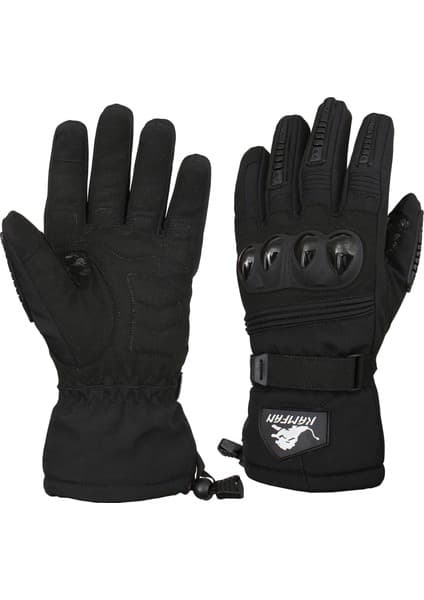 Kamfan Su Geçirmez ve Dokunmatik Ekranlı Kış Motosikleti Eldivenleri