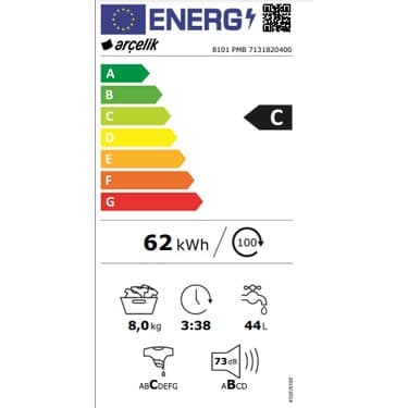 Arçelik 8101 Pmb Çamaşır Makinesi 5