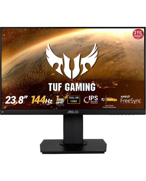 Asus Tuf Gaming VG24VQ 23.6" 144Hz 1ms (HDMI+Display) Freesync Curved Monitör 8