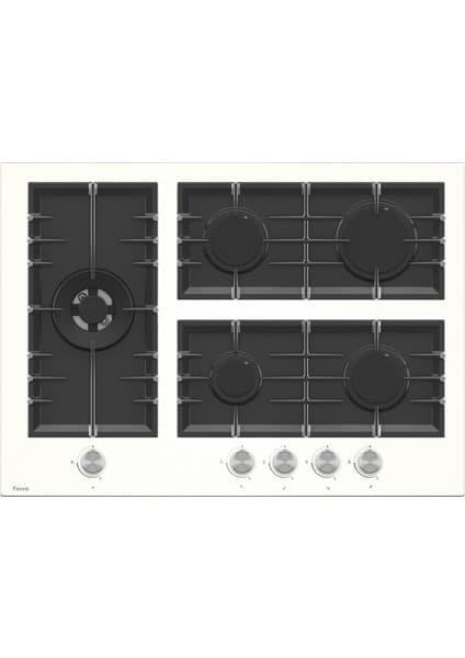 Ferre Bl 136 Beyaz Cam Ankastre Ocak