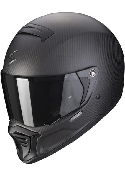 Scorpion Scoripon Exo Hx1 Karbon Se Retro Motosiklet Kaskı (Mat Siyah) 4