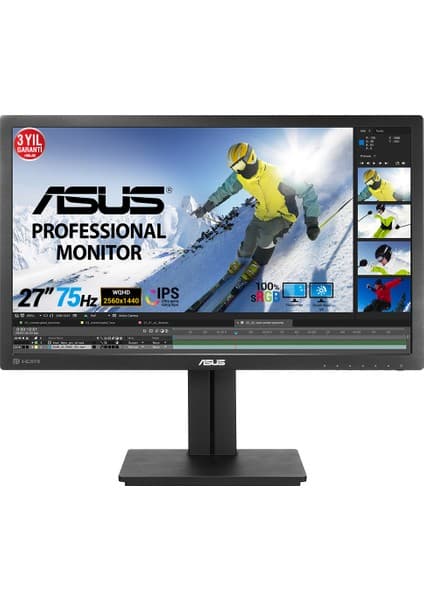 Asus PB278QV 27" 75Hz 5ms (HDMI+Display+Analog) FreeSync QHD IPS Monitör