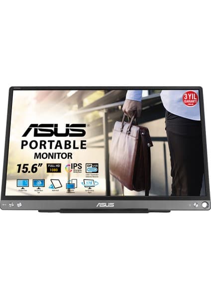 Asus ZenScreen MB16ACE 15.6" 60hz 5ms (Type-C) Full HD IPS Monitör
