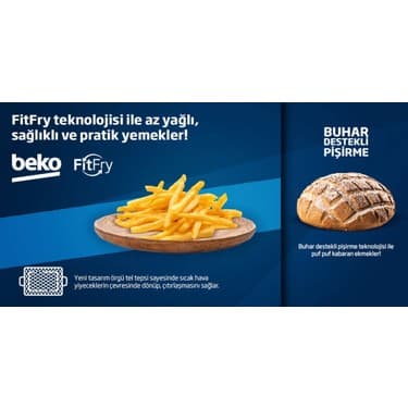 Beko BFC 631 B Beyond Serisi Ankastre FitFry Fırın FitFry Buhar Destekli Fırın 2