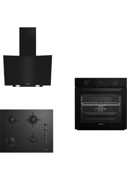 Arçelik Siyah Ankastre Set 131 ( Afc 330 S - Ocd 651 (651-2) - P 12 Yes )
