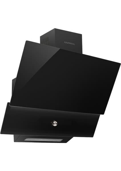 Luxell DA88 Siyah Çift Cam Duvar Tipi Davlumbaz - 650 m³/h Emiş Gücü