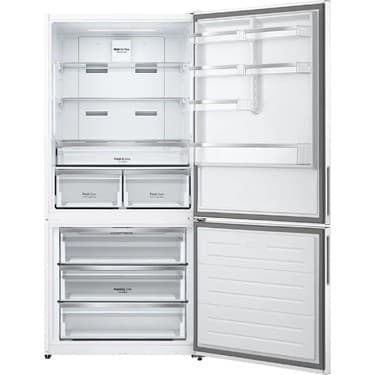 LG Çift Kapılı Buzdolabı 407 Lt E Sınıfı No Frost Beyaz Hızlı Soğutma ve Dondurma Özellikli 4