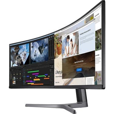 Samsung LC49RG90SSRXUF 49 Inç Crg9 4 Ms 120 Hz Dual Qhd QLED Kavisli Gaming Monitör 2