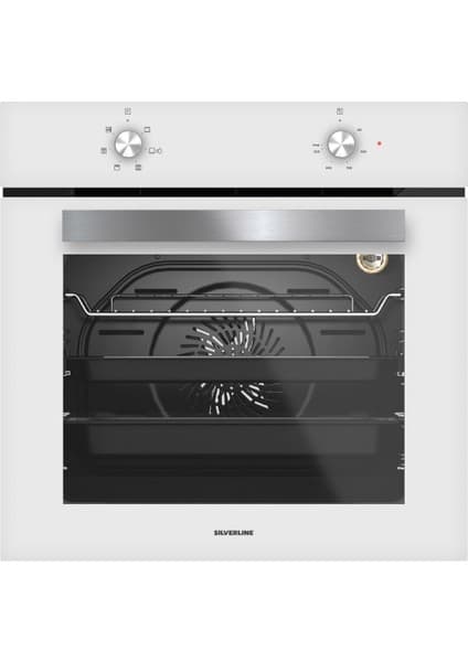 Silverline BO65E1W01 Beyaz Cam Ankastre Fırın