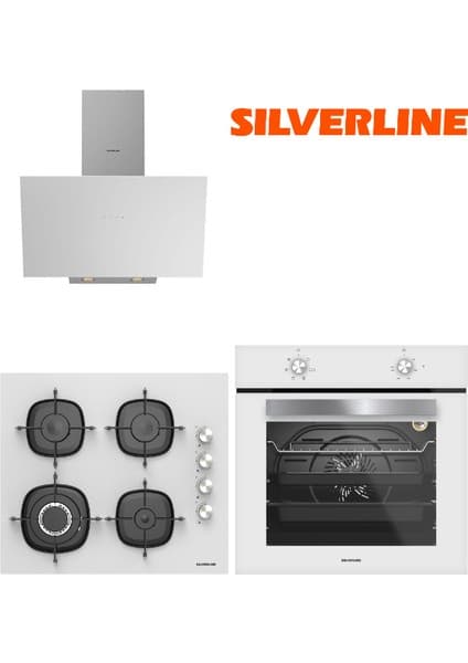 Silverline 3'lü Ankastre Set (BO6501W01-3481 BEYAZ-CS5629W01)