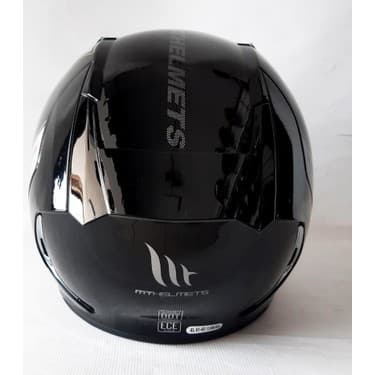 MT Kask MT Revenge 2 Solid A11 Gloss Black Şeffaf Vizörlü 4