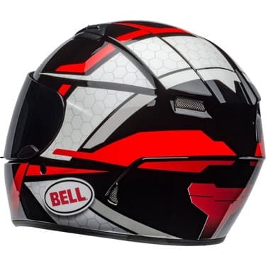 Bell Ps Qualifier Flare Black Black-Red Full Face Motosiklet Kaski 2