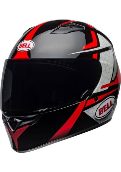Bell Ps Qualifier Flare Black Black-Red Full Face Motosiklet Kaski 7