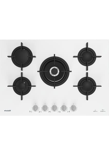 Arçelik Ocd T 752-1 Dwkb Gazlı Cam Tablalı Ocak Beyaz