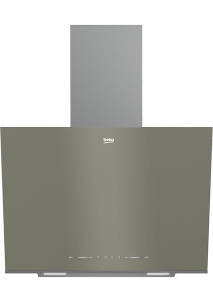 Beko Eğimli Duvar Tipi Davlumbaz Gri Renk Dokunmatik Kontrol 408 m3/sa Hava Debisi