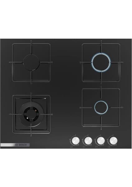 Bosch PNH6C6O12O Wok Gözlü Siyah Ankastre Cam Ocak