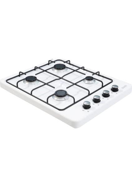 Erato 4 Dört Gözlü Set Üstü Ocak Doğalgaz Uyumlu Beyaz 4