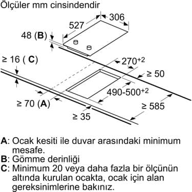 Bosch PKF375CA2E Elektrikli Ankastre Domino Ocak 3
