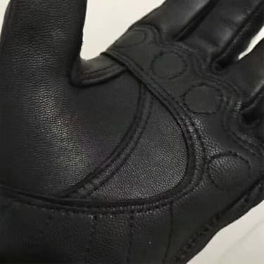 Oloey Deri Motosiklet Eldiveni - Siyah, Tüm Bedenler Mevcut 2