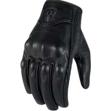 Oloey Deri Motosiklet Eldiveni - Siyah, Tüm Bedenler Mevcut 4