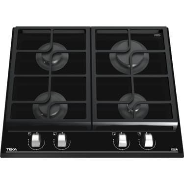 Teka GZC 64300 XBN Ankastre Kristal Cam Gazlı Ocak - 60 cm, Döküm Izgaralı, Siyah 2