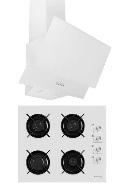 Femaş 2'li Beyaz Ankastre Set: FD102 Davlumbaz + B 3140 Ce Ocak