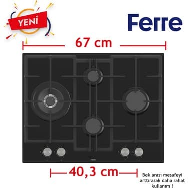 Ferre Steamart&fryart Serisi Buharlı Pişirme Siyah Set (ED075 + XE64CS +D080 ) 5