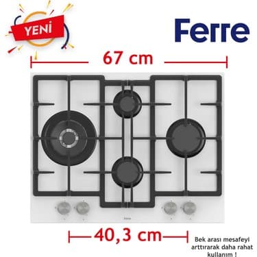 Ferre Flowart Serisi Beyaz Set (ED076 + QMS63CB +D078 ) 3