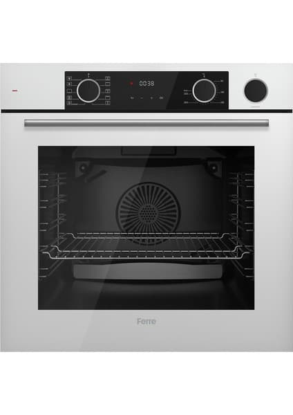 Ferre XE64CB Steamart&fryart Serisi Buharlı Pişirme Beyaz Ankastre Fırın (0+10 Konum)