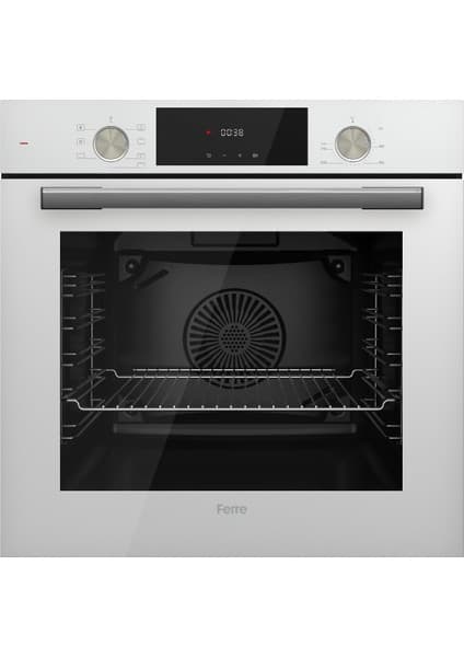 Ferre QMS63CB Flowart Serisi Beyaz Ankastre Fırın (0+7 Konum)