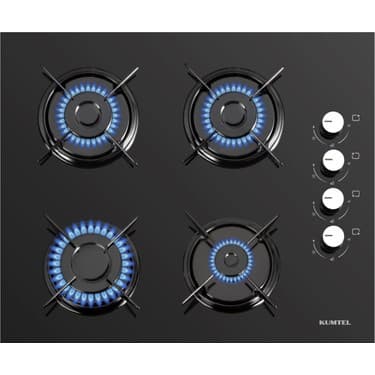 Kumtel Ankastre Set KO-40TAHDF Gaz Emniyetli Cam Ocak ve 3 Programlı A+ Sınıfı Siyah Ankastre Fırın 3