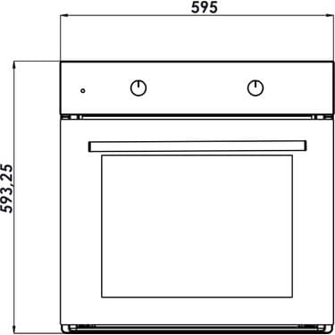 Kumtel Siyah Cam Ankastre Fırın B66-S2 - Şık ve Fonksiyonel Mutfaklar İçin 3