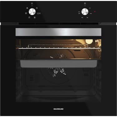 Silverline 3481 Flam VC8210B01 BO65E1B01 Siyah Cam Ankastre Set 4