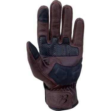 The Biker Jeans Hammer Brown Korumalı Motosiklet Deri Eldiveni 3
