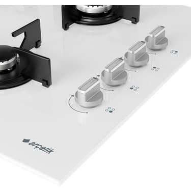 Arçelik Ocd T 601-1 Eb Gazlı Cam Tablalı Ocak 5