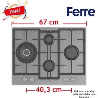 Ferre Fryart Serisi Airfry Pişirme Gri Set (ED078 + XE63CPR +D079 ) 4