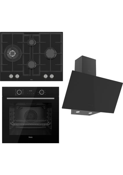 Ferre Fryart Serisi Airfry Pişirme Siyah Set (ED075 + XE63CS +D077 )