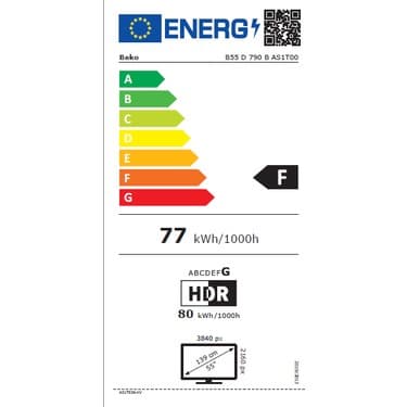 Beko B55 D790 B 55" 139 Ekran Uydu Alıcılı 4K Ultra HD Smart LED TV 5