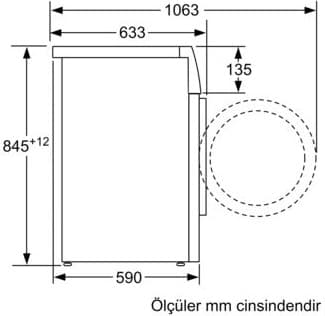 Siemens WM12N180TR 8 kg 1200 Devir Çamaşır Makinesi 5