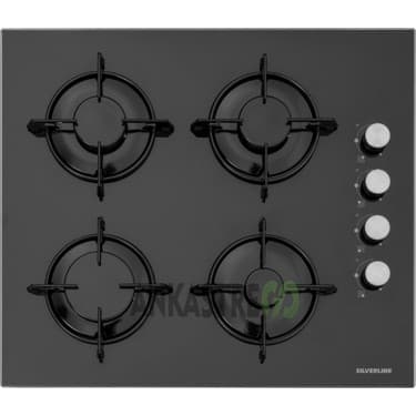 Silverline BO6502B02 - CS5349B01 - 3373 Misto 60 - MW9018B01 Siyah Cam Ankastre Set 3