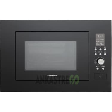 Silverline BO6502B02 - CS5349B01 - 3373 Misto 60 - MW9018B01 Siyah Cam Ankastre Set 5